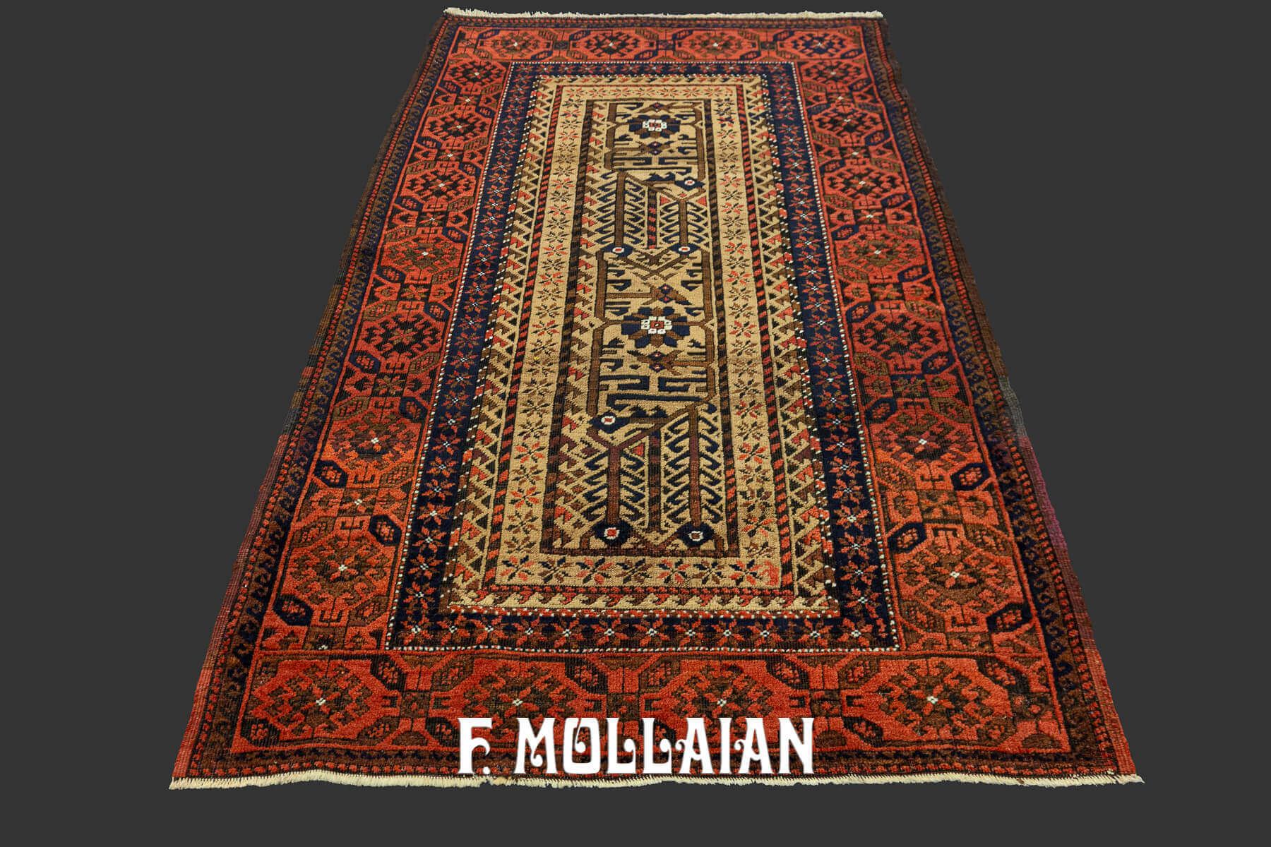 Antique Persian Baluch Hand-Knotted Rug n°:62034635
